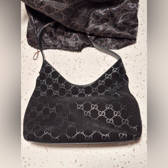Vibtage Gucci suede shoulder bag - Picture 1 of 14